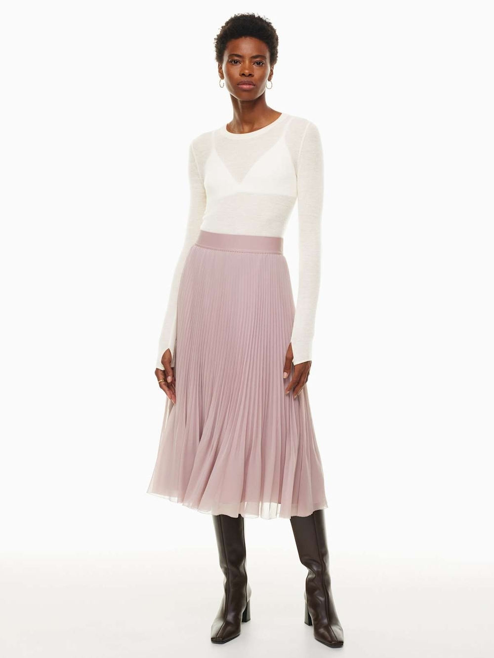 Wilfred Twirl Skirt In Poetic Pink